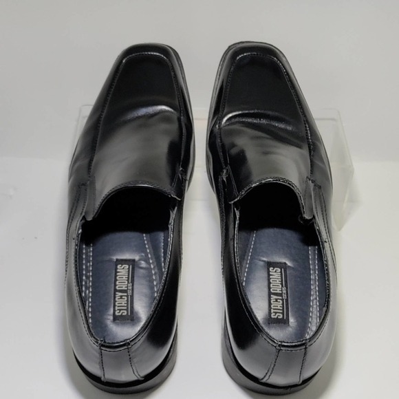 Stacy Adams black leather men's slip-on dress shoe size 8m - Picture 7 of 8